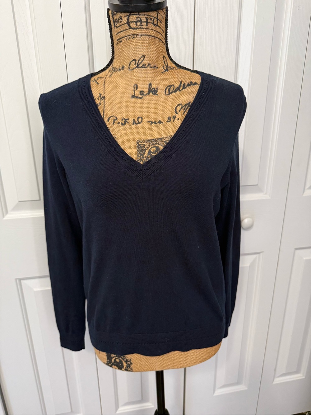 Boden Navy V-Neck Sweater